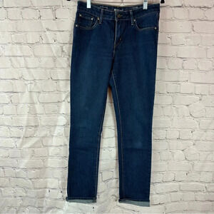 Levi's 28 demi curve classic rise slim jeans dark wash